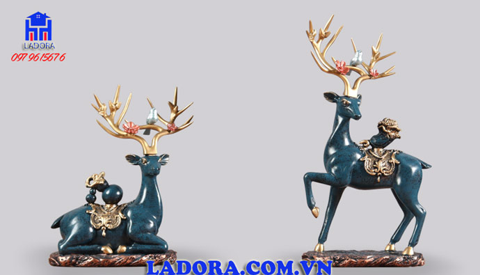 tượng hươu trang trí nhà đẹp và ý nghĩa