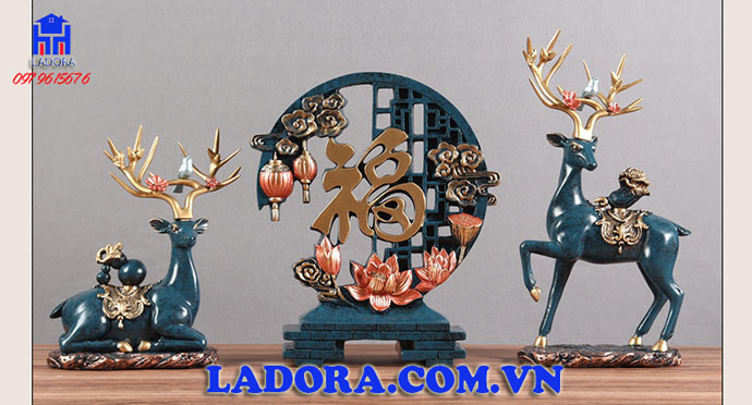 chiết tự chữ phúc trang trí 