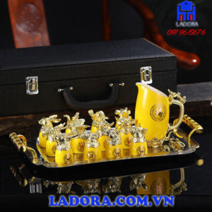 bộ ly uống rượu 12 con giáp sang trọng tại ladora