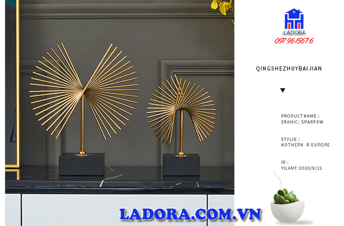 decor phòng được làm từ hợp kim cao cấp