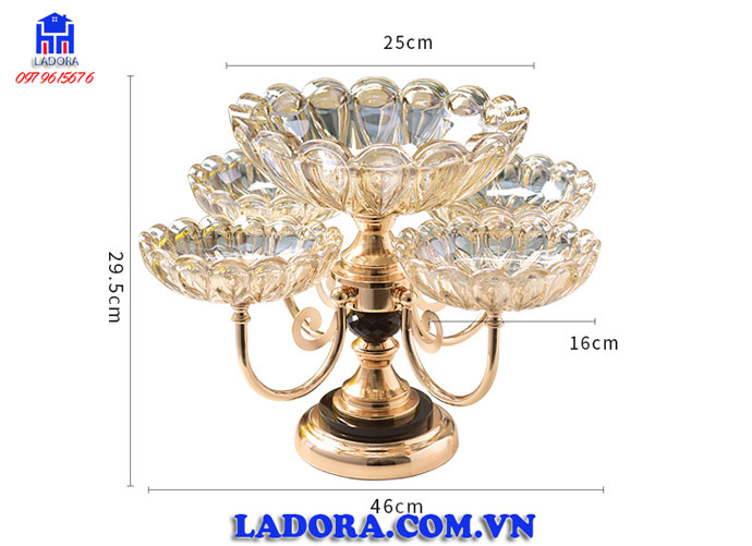 kích thước đĩa thủy tinh cao cấp tại ladora