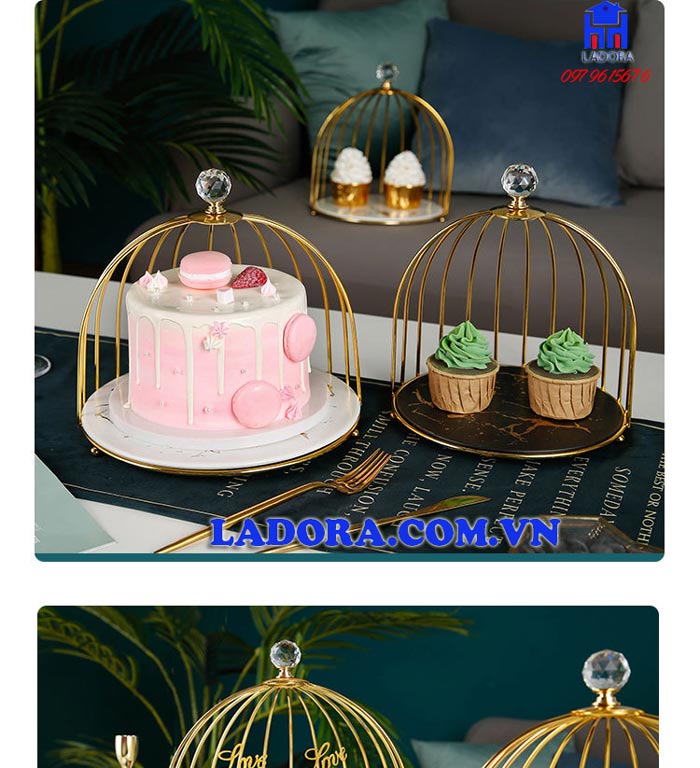 kệ để đồ trang trí đa năng hình lồng chim xinh đẹp