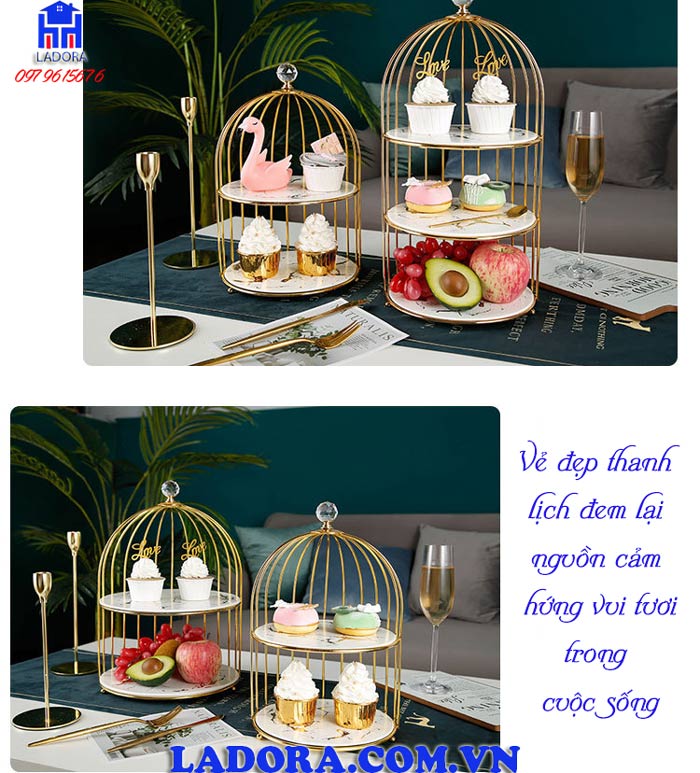 kệ lồng chim trang trí phòng khách phòng ngủ