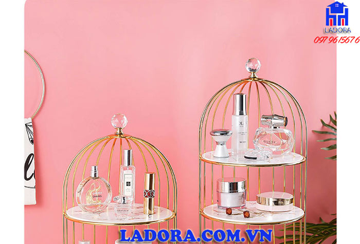 kệ lồng chim trang trí phòng ngủ tinh tế