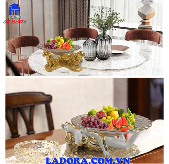 khay đựng hoa quả mỹ nhân là một tác phẩm decor kiêu sa đẳng cấp