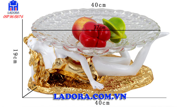 kích thước khay hoa quả mỹ nhân tại ladora