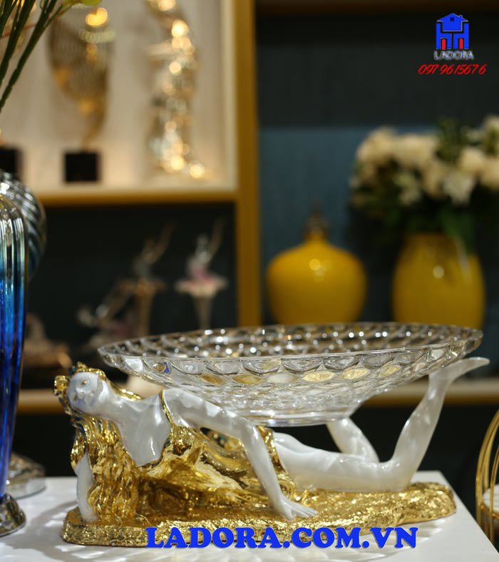 khay đựng hoa quả mỹ nhân đẹp và độc đáo tại ladora shop