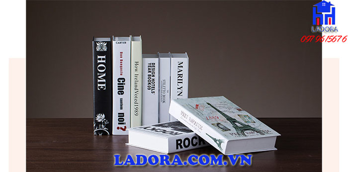 vỏ sách decor được mô phỏng như sách thật