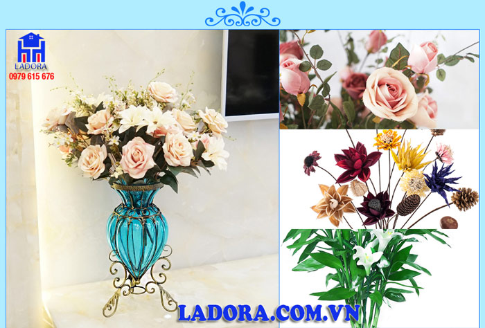 bình hoa thủy tinh đem lại không gian lãng mạn và đầy sức sống