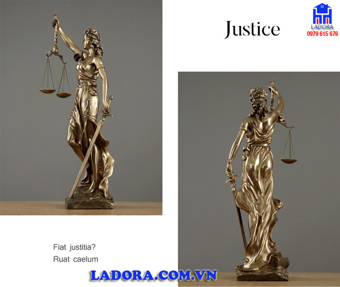 Quà tặng tân gia độc đáo với tượng nữ thần công lý