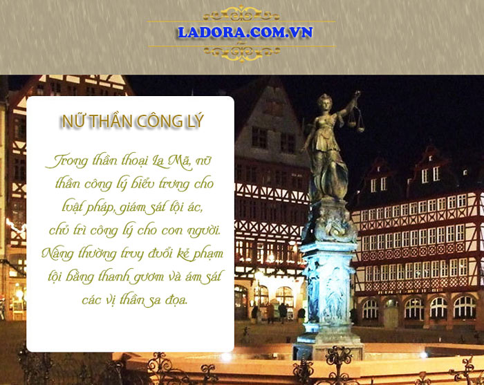 Nữ thần công lý bắt nguồn từ thần thoại la mã cổ đại