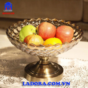 khay đựng hoa quả thủy tinh đẹp và độc đáo tại ladora shop