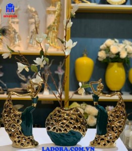tượng decor trang trí cô gái múa nghệ thuật tại ladora shop
