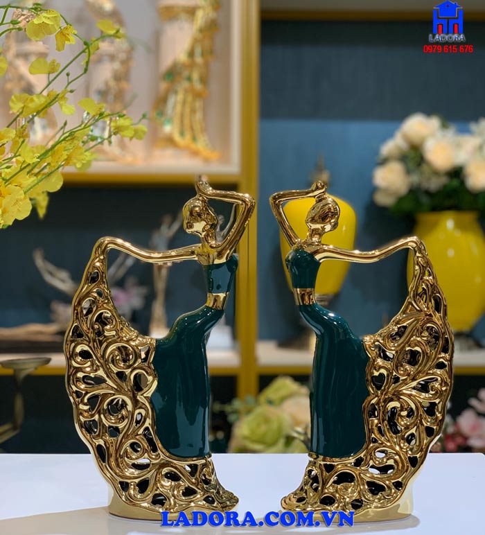 tượng decor trang trí cô gái múa với vẻ đẹp xuất sắc