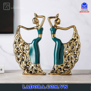 tượng decor trang trí cô gái múa nghệ thuật tại ladora shop
