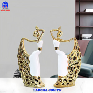 tượng decor cô gái múa