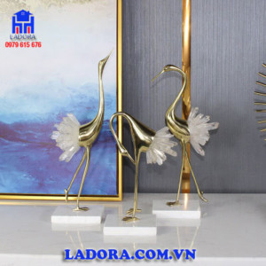 đồ trang trí phòng tượng chim hồng hạc