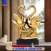 tượng trang trí chim thiên nga gốm sứ cao cấp tại ladora