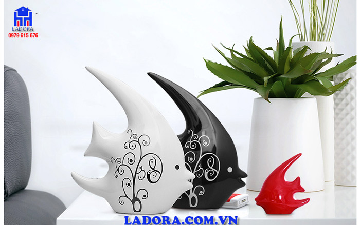 decor đẹp với đôi cá trang trí