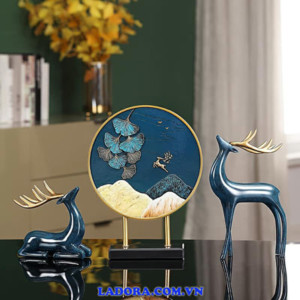 decor trang trí tượng hươu cao cấp tại Ladora Shop