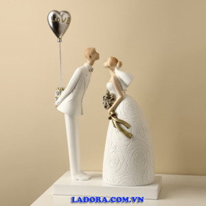 tượng cô dâu chú rể trang trí phòng