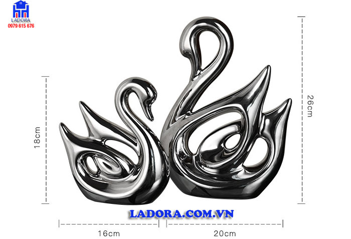 Kích thước tượng chim thiên nga