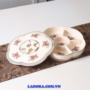 khay mứt gốm sứ đẹp tại ladora