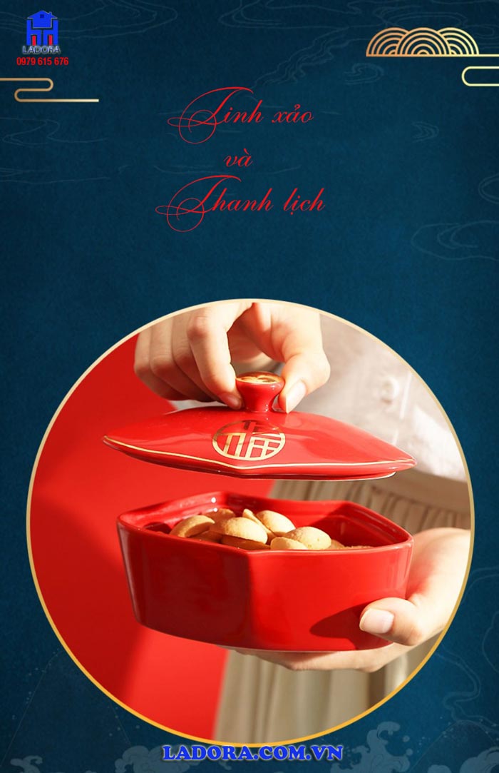 vẻ đẹp tinh tế và sang trọng trên khay mứt