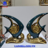 tượng decor đôi cá xinh đẹp
