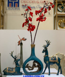 tượng hươu decor nhà đẹp