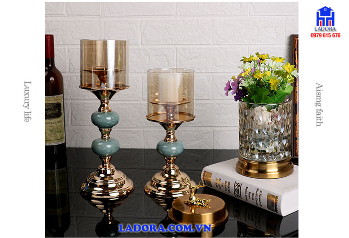 chân nến trang trí nhà đẹp