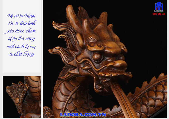 kệ rượu được làm thủ công tinh xảo