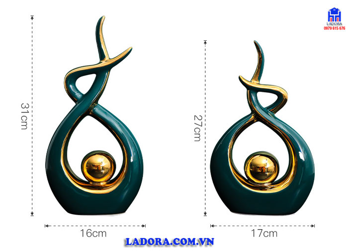 kích thước chất liệu decor nghệ thuật tại Ladora