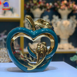 tượng decor quả táo uyên ương tại ladora shop