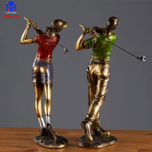 tượng trang trí người chơi golf đẹp và độc đáo