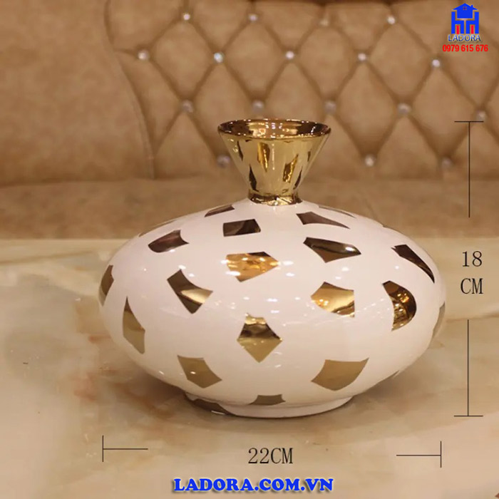 Kích thước sét bình gốm trang trí tại Ladora Shop