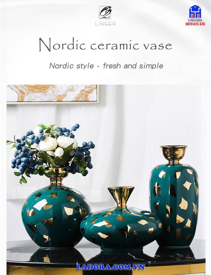 Sét bình gốm xinh đẹp tại Ladora