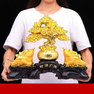 vật phẩm thiềm thừ và cây tiền vàng