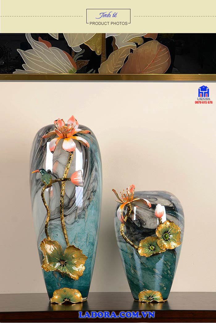 Bình hoa thủy tinh trang trí nhà đẹp