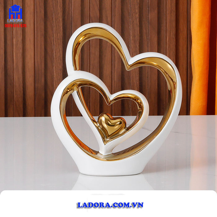 Biểu tượng đôi trái tim đẹp và thanh lịch tại Ladora Shop