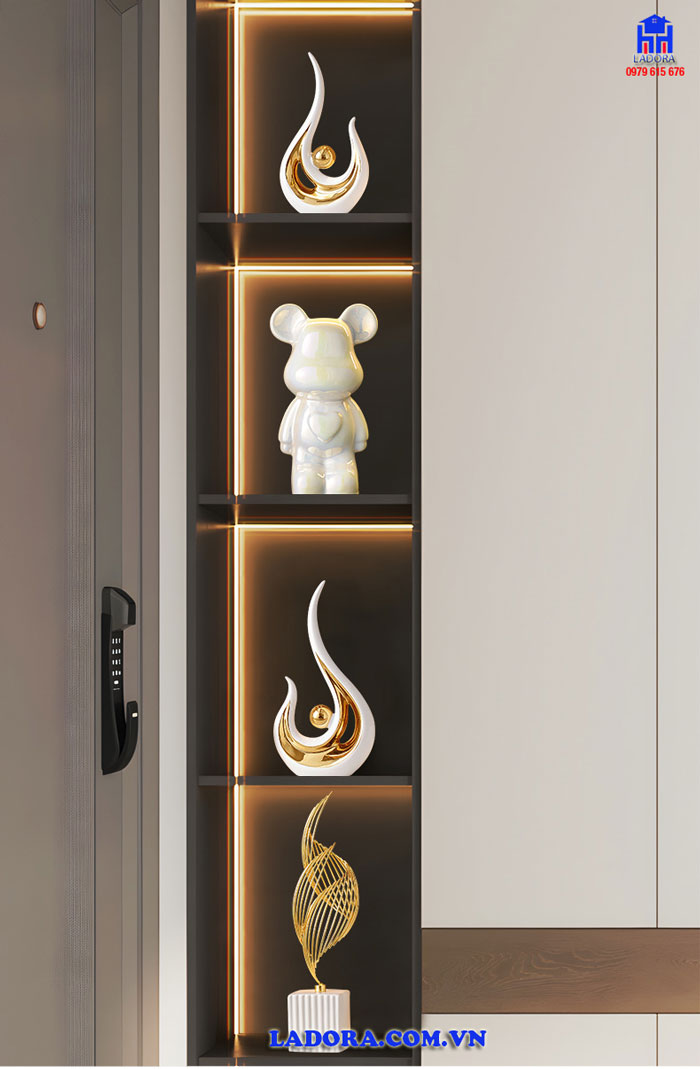 Tượng ngọn lửa decor kệ tủ phòng