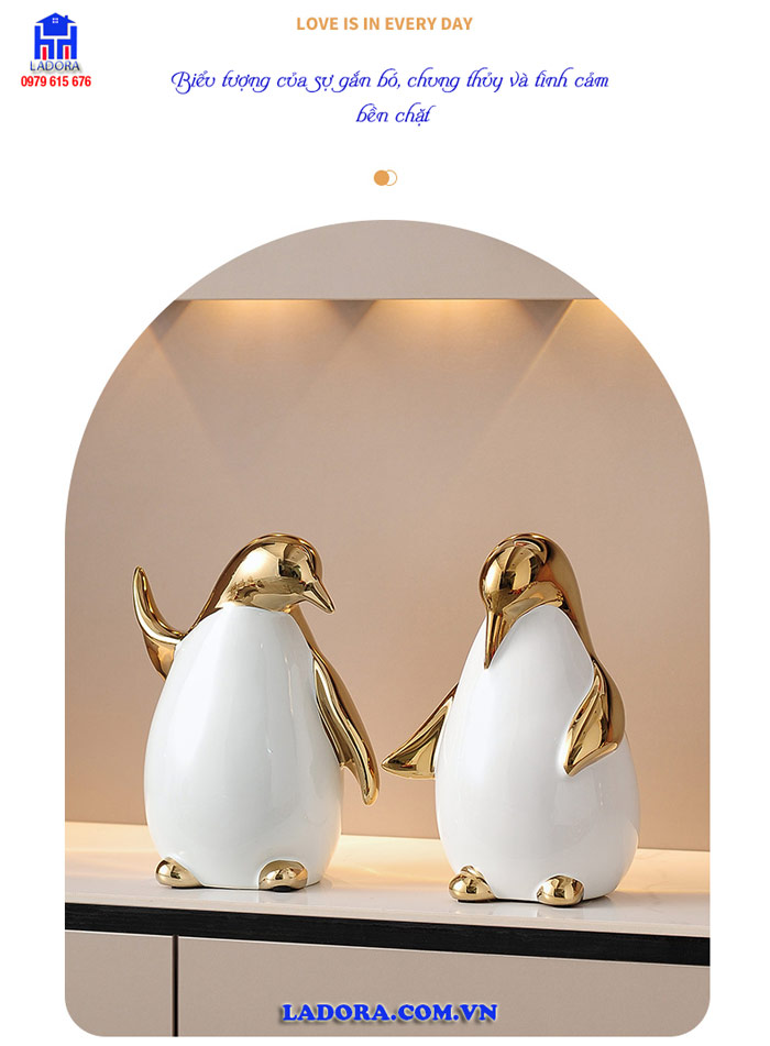tượng gia đình chim cánh cụt biểu tượng của gia đình hạnh phúc