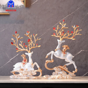 tượng trang trí hươu phong thủy