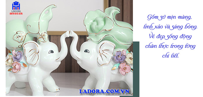 Chất liệu gốm sứ mịn màng sáng bóng