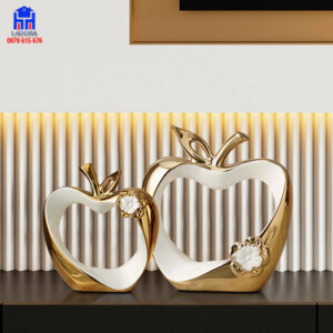 Tượng decor táo tình yêu đẹp và sang trọng