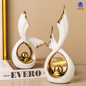 Tượng decor đôi cánh chim nghệ thuật tại Ladora