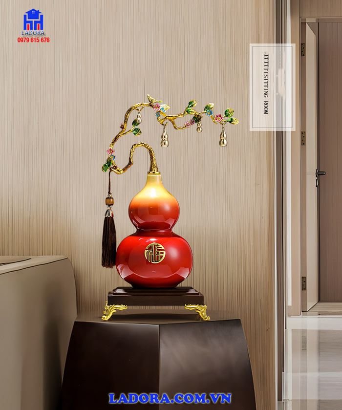 Hồ lô decor phòng khách tại ladora