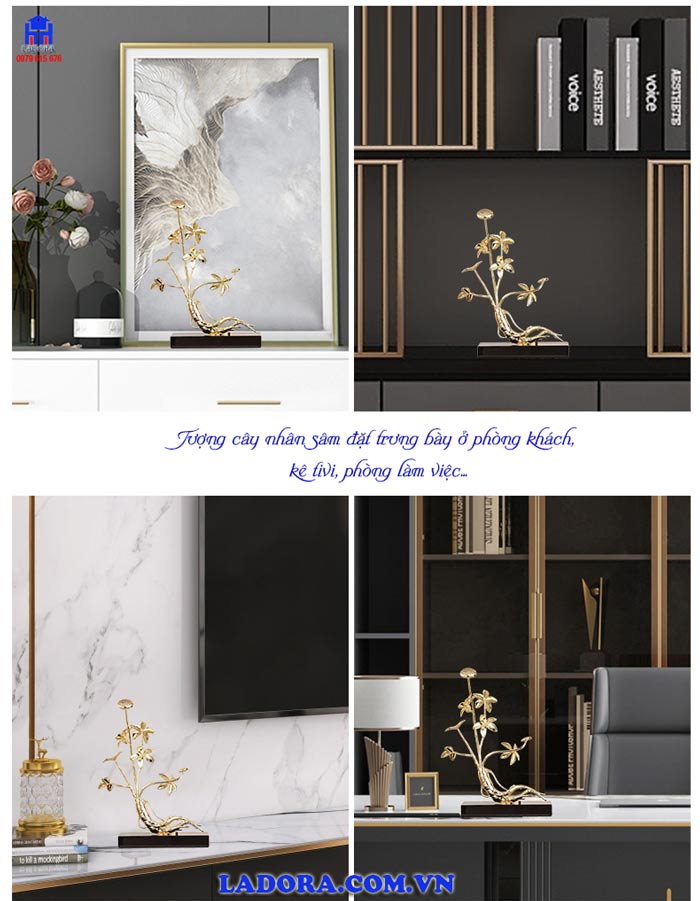 Tượng trang trí decor trong phòng khách hay văn phòng làm việc