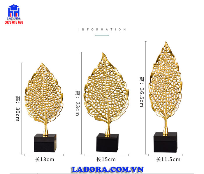 Kích thước sét lá bồ đề tại Ladora Shop